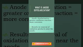 What is Anode depolarization shorts cathodicprotection carbonsteel corrospective oilandgas [upl. by Sitsuj]