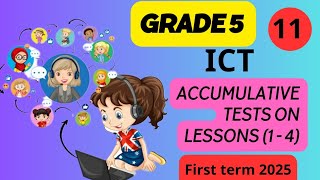 ICT grade 5 Accumulative test on Lessons 1 to 4 first term ictgrade5ict [upl. by Amaral]