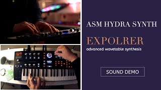 ASM Hydrasynth Explorer PolyTouch Polyphonic Aftertouch Synthesizer  Sound Demo [upl. by Arvid]