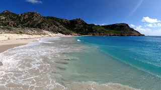 SALINE BEACH ST BARTH  Stunning beach in the most coveted Tropical island in the Caribbean [upl. by Ynaffyt178]