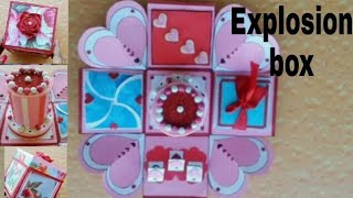 explosion box Valentine Explosion box birthday Explosion box explosion box order [upl. by Anoit]