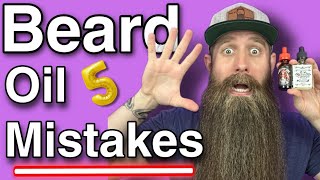 Top 5  Beard Oil MISTAKES [upl. by Adnofal]