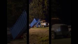 Working at the Portage County Fair recyclingtruck rolloff freightliner [upl. by Saihtam]