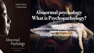 Abnormal psychology  What is Psychopathology Ch 1 Part 1 [upl. by Sarid]