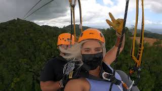 Highest Zipline in Puerto Rico  Jayuya PR 2022 [upl. by Kcirednek633]