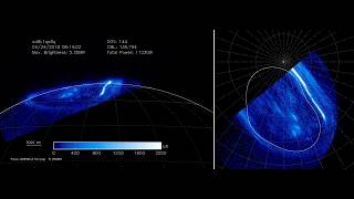 HST movie of Jupiters ultraviolet aurora captured in support of Juno 14634 k1q od8k1qw5q yt [upl. by Anelrad977]