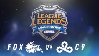 FOX vs C9  Week 5 Day 2  NA LCS Spring Split  FOX vs C9 2018 [upl. by Nnylkcaj901]