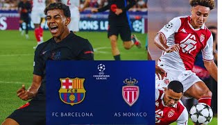 Fc Barcelona vs Monaco 21 Full Match Champions League Highlights HD Extended Today 2024 [upl. by Niwdog]