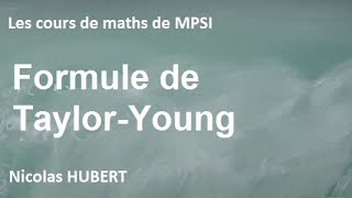 Développements limités usuels  Formule de TaylorYoung [upl. by Cerveny]