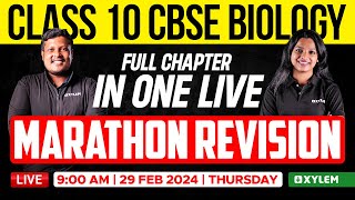 Class 10 CBSE Biology  Marathon Revision  Full Chapter in One Live  Xylem Class 10 CBSE [upl. by Bailie942]