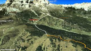 2015 3D Sellaronda MTB TOUR  senso antiorarioGegenuhrzeigersinncounterclockwise [upl. by Krysta]