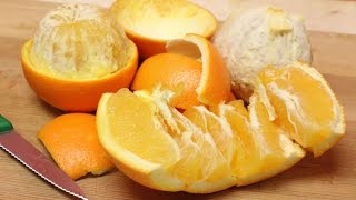 How to Peel an Orange FAST 3 Methods [upl. by Reube]