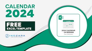 Free Customizable amp PrintFriendly 2024 Excel Calendar [upl. by Illak195]