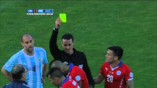 Patadón a Messi Chile 0  Argentina 0 Final Copa América 2015 FPT [upl. by Artap]