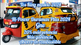 NUEVO MODELO 2024 TVS KING HI  POWER DURAMAX PLUS 225cc 2024 [upl. by Lebiralc]