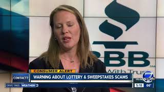 Warning about lottery sweepstakes scams [upl. by Kirimia87]