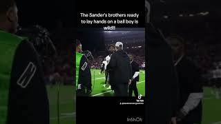 The Sanders brothers lay hands on a Texas Tech ball boy 👀 [upl. by Naek]