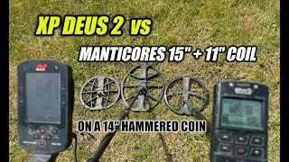 Minelab Manticore vs XP Deus 2 depth test [upl. by Yzus211]