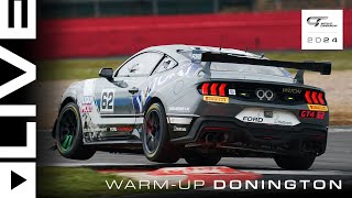 LIVE  Warmup  Donington Park  2024 British GT [upl. by Elvin862]