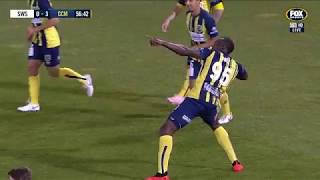 OFFICIAL Usain Bolts First Ever Goals  Central Coast Mariners 12102018 [upl. by Sainana]