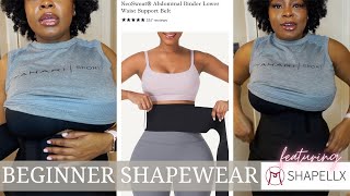 Best Beginner Shapewear Review  Shapellx NeoSweat Abdominal Binder Lower Waist Support Belt [upl. by Knighton]