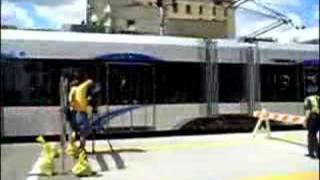 First Light Rail Train in Minneapolis [upl. by Anwaf]