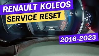 Renault koleos service reset [upl. by Bryant155]