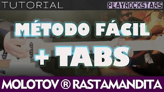 como tocar RASTAMANDITA en guitarra MOLOTOV ⭐️ TUTORIAL  ACORDES  RITMO  TABS [upl. by Scottie]