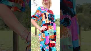 I Love Tunics presents Colourful Print Patches Tunic Dress ilovetunics [upl. by Anah]