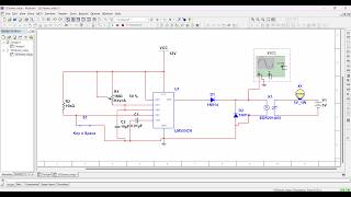 Multisim tutorial 22  Simulation of 555 timer relay circuit [upl. by Nnaegroeg]