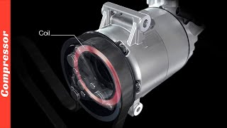 Car AC Compressor Clutch COIL How it works 3D Animation [upl. by Hnaht657]