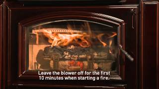 QuadraFire® Wood Stove or Insert Building a Fire Video [upl. by Mccollum]