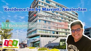 Residence Inn by Marriott Amsterdam Houthavens  1 Bedroom Suite Room Tour  Netherlands Europe [upl. by Eittocs]