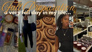 A COZY FALL VLOG 🍂🎃 prep with me decor shopping at Target hygiene shopping amp baking [upl. by Cykana]