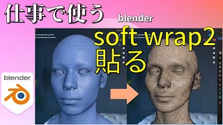 【blender】トポロジーをスキャンに貼り付ける [upl. by Winther]