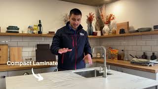 Can I Have an Undermount Sink and Drainer Grooves with a Compact Laminate Worktop [upl. by Forbes]