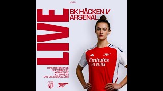 Arsenal Women vs Hacken BK UEFA Womens Champions League qualifier [upl. by Krock]