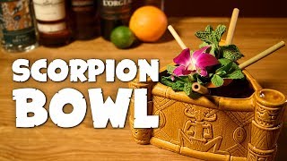 Scorpion Bowl  How to Make the Famous 1941 Tiki Punch Smugglers Cove Version [upl. by Akilat986]