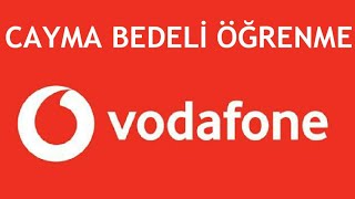 Vodafone Cayma Bedeli Öğrenme [upl. by Blancha436]