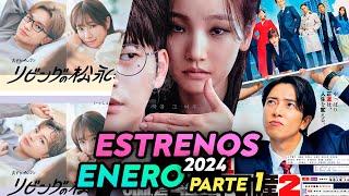 🍿 Estrenos DORAMAS ENERO 2024 CINE ASIÁTICO y más  PARTE 1 [upl. by Kerred506]