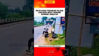 POLISI TANGKAP PEMUDA YANG SEDANG MANCING polisi polri polisiindonesia beritaterkini shorts [upl. by Nilson470]