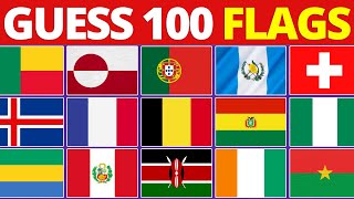 Guess 100 Countries By Flags Explore National Symbols [upl. by Estell]