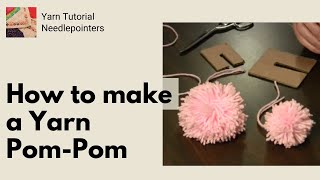 How to Make Easy Yarn Pom Poms with a Cardboard Maker [upl. by Aneel]