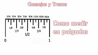 Tips  Como medir en pulgadas [upl. by Calle]