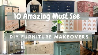 10 Amazing Furniture Makeovers  DIY Furniture Flip [upl. by Hines30]