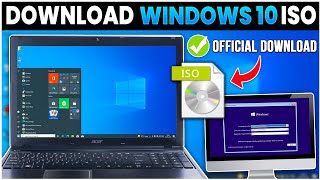 How to Download Windows 10 Installer ISO File From Microsoft⚡Windows 10 ISO file for Installation 💻 [upl. by Ettelliw208]