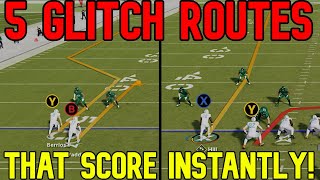 5 UNSTOPPABLE GLITCH ROUTES That SCORE INSTANT TOUCHDOWNS in Madden NFL 24 Offense Tips amp Tricks [upl. by Naeroled]