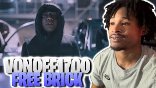 VONOFF1700  Free Brick FREESTYLE Official Music Video REACTION [upl. by Brenan]