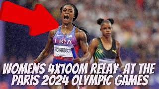 Womens 4X100M Finals At The Paris 2024 Olympics [upl. by Robinett]