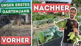 Vorher  Nachher extrem verwahrloster Kleingarten  Garten Makeover  Jahresrückblick 2021  Teil 2 [upl. by Merrel]